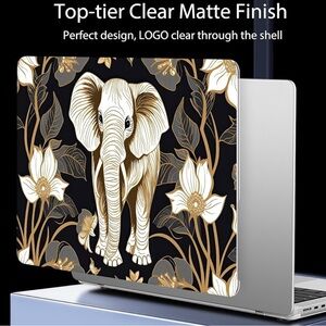 NWT • Mektron Ultra Thin Printed Case for MacBook Pro 14 in • Vibrant 🐘 Elephant